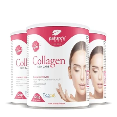 Afbeelding van Nature&#039;s Finest by Nutrisslim Collageen SKincare met Naticol Marine Collageen, MSM en Vitamine C Poeder Gehydrolyseerde mariene type 1 peptiden voor haar huid (3)