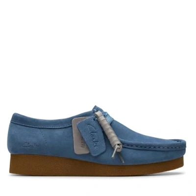 Afbeelding van Clarks Wallabeeevo Sneaker voor dames, Blauw suede, 36 EU