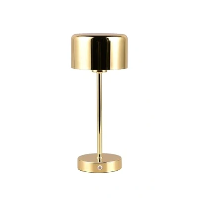 Afbeelding van REALITY JEFF Tafellamp Messing gepolijst incl. 1x SMD 1.5W Touch functie Oplaadbaar Dimbaar