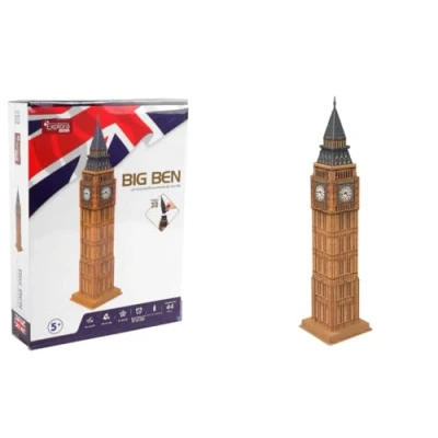 Afbeelding van 3D Puzzel Big Ben Constructiespel EXPLORA 44 stukjes Vanaf 5 jaar