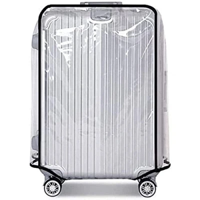 Afbeelding van ProLeo 28 inch kofferhoes, transparante kofferbeschermhoes, waterdicht, krasbescherming en herbruikbaar, bagagehoes, beschermhoes, transparant, 28zoll