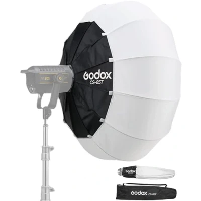 Afbeelding van Godox CS 85T 85 cm Parabolic Softbox, professionele opvouwbare softbox met standaard Bowen houder voor fotografie, studio, portret, live stream, Speedlite, Studio Flash