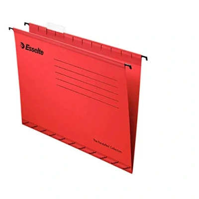 Afbeelding van Esselte The Classic Collection Opbergmap voor laden, 390 V, 3 cm, 25 stuks, rood