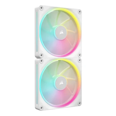 Afbeelding van CORSAIR iCUE LINK LX140 RGB 140 mm PWM Ventilatoren Dubbel Pakket Dubbele Lichtlussen Inclusief System Hub AirGuide Technologie Wit