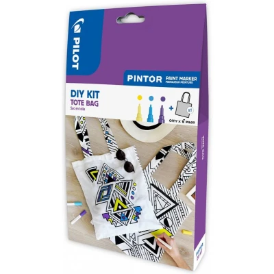 Afbeelding van Pilot Pintor DIY Kit Tote Bag 3 Pintors fijn + Canvas tas