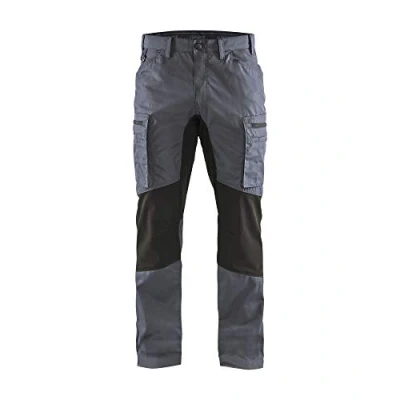 Afbeelding van Blaklader Service werkbroek met stretch 1459 1845 Grijs/Zwart C62
