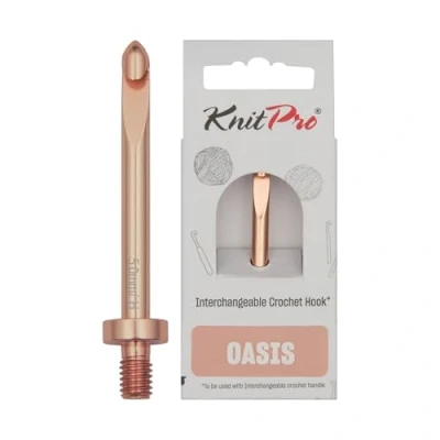 Afbeelding van KnitPro Oasis Verwisselbare Haaknaalden (Inline) 2mm Rose Goud Gekleurd