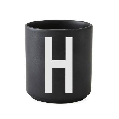 Afbeelding van Design Letters Beker Zwart H