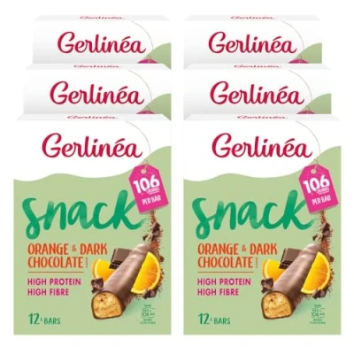 Afbeelding van 6x Gerlinea Repen Sinaas en Pure Chocolade 12 x 31 gr