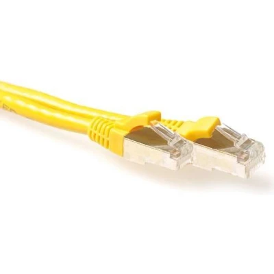 Afbeelding van ACT FB7801 LSZH SFTP CAT6A Patchkabel Snagless Geel 1 meter