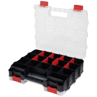 Afbeelding van Alutec 56085 Werkplaats Assortimentskoffer (b x h d) 320 80 270 mm Aantal vakken: 32 Variabele onderverdeling Inhoud 1 stuk(s)