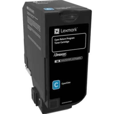 Afbeelding van Lexmark 74C20C0 Toner Cyaan