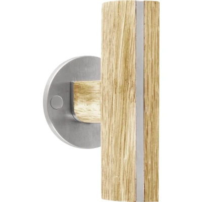 Afbeelding van Formani Deurkruk Piet Boon TWO PBT22/50 dubbel geveerd op rozet mat RVS/eikenhout