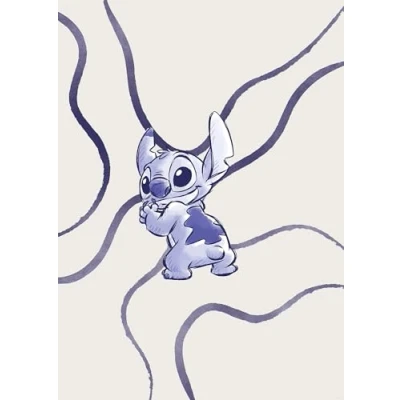 Afbeelding van Komar Artprint Disney Lilo and Stitch Brave Wild 50 x 70 cm (breedte hoogte) kinderkamer, wandsticker (set)