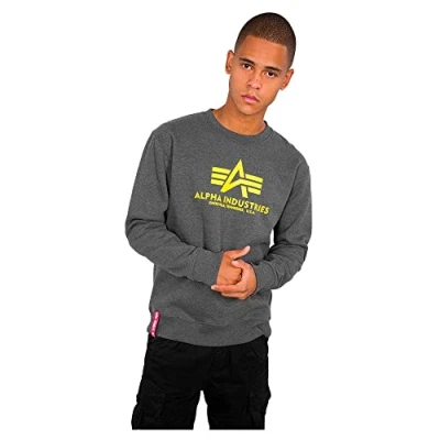 Afbeelding van Alpha Industries Basic Sweatshirt voor heren Charcoal Heather