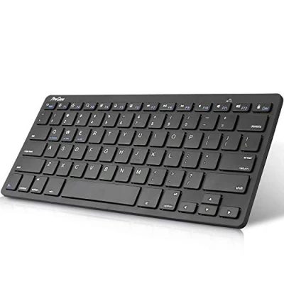 Afbeelding van ProCase Universeel Draadloos Toetsenbord, Ultradun en Lichtgewicht, voor iOS iPad Pro/iPad Air/iPad Mini, Android, Windows, tablets, pc, Smartphone Zwart