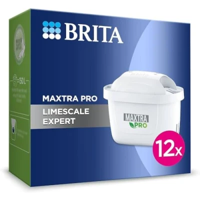Afbeelding van BRITA Maxtra Pro Limescale Expert Waterfilter, halfjaarlijks pakket met 12 filters, nieuwe generatie ideaal voor warme dranken en kalkbescherming koffiezetapparaat waterkoker