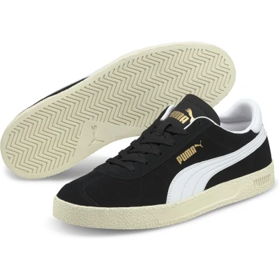 Afbeelding van puma CLUB Sneakers laag, Maat: 42, black whitegold Leer en textiel
