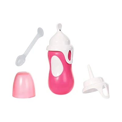 Afbeelding van BABY born Interactieve Fles &amp; Lepel 43 cm voor Peuters Vanaf 3 Jaar Perfect Kinderhandjes Bevordert Empathie en Sociale Vaardigheden Met Fles, Drinkhulpstuk
