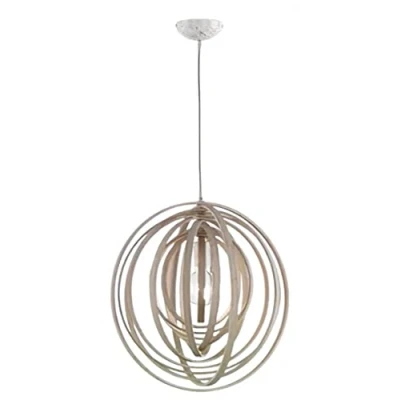 Afbeelding van TRIO BOOLAN Hanglamp Hout excl. 1x E27 60W