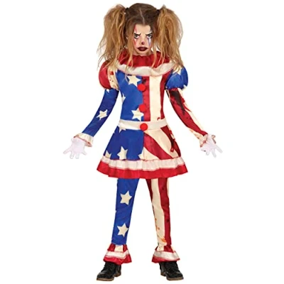 Afbeelding van Fiestas Guirca Patriot Clown meisjes (3 4 jaar)