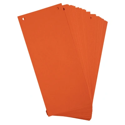 Afbeelding van Exacompta Scheidingsstroken rechthoekig 180 g/m², gerecycleerd, met perforatie, oranje