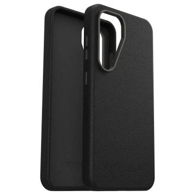 Afbeelding van Samsung Galaxy S25 MagSafe Hoesje Kunstleder OtterBox Hardcase/Backcover Zwart Telefoonhoesje Shockproof/Valbescherming