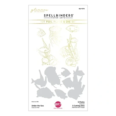 Afbeelding van Spellbinders Under the Sea Glimmer Hot Foil Plate &amp; Die Set (GLP 374) (DISCONTINUED)