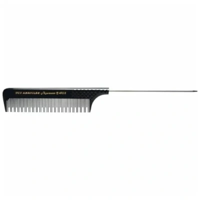 Afbeelding van HERCULES SÄGEMANN 190R 490R Toupeerkam, 9 inch kam met toupeertanden voor snelle styling, naald steelkam krulwikkelaars, permanenten en haarstyling