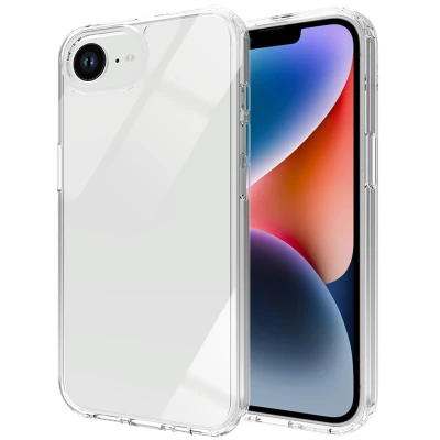 Afbeelding van iPhone SE 4 Hoesje Kunststof Accezz Softcase/Backcover Transparant Telefoonhoesje Shockproof/Valbescherming