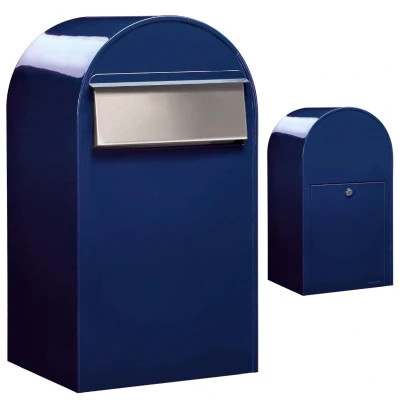 Afbeelding van Brievenbus Bobi Grande B (back) donkerblauw