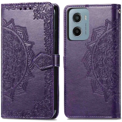 Afbeelding van Motorola Moto G05 Hoesje Kunstleder imoshion Bookcase Paars Telefoonhoesje