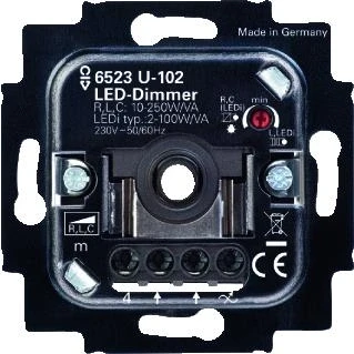 Afbeelding van Abb busch jaeger dimmer basisunit zw draai drukknop led verl 2cka006599a3042