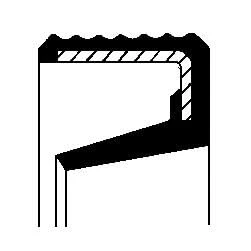 Afbeelding van Oliekeerring, krukas CORTECO 01033608B