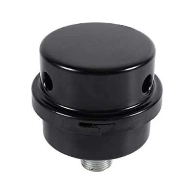 Afbeelding van Akozon luchtcompressor geluiddemper filter compressor aanzuigluchtfilter vervanging zwart metaal aanzuigfilter schroefdraad 3/8 inch 16 mm