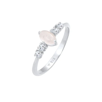 Afbeelding van ELLI PREMIUM Ring rosa / zilver