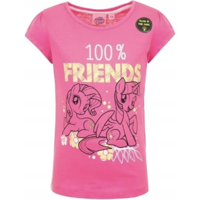 Afbeelding van My Little pony shirt Glow in the dark roze maat 92/98 (3 jaar)