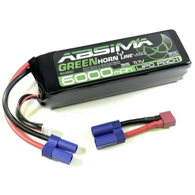 Afbeelding van Absima LiPo accupack 11.1 V 6000 mAh Aantal cellen: 3 50 C Stick EC5 stekker