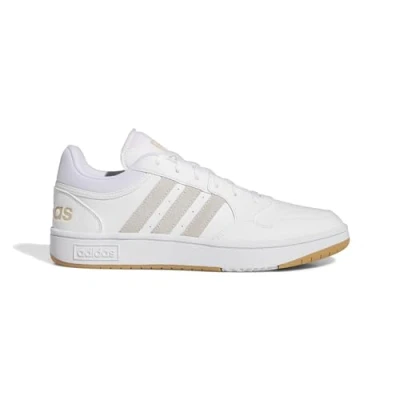 Afbeelding van adidas Heren Hoops 3.0 Low Classic Vintage Schoenen, Wolk Wit Magisch Beige, 36 2/3 EU
