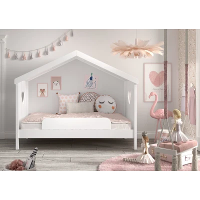 Afbeelding van KidsOnly Amori Open Huisbed met Bedbeveiliging Wit