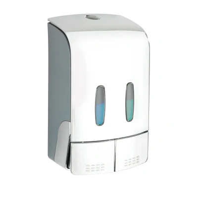 Afbeelding van Wenko Tartas desinfectie &amp; zeep wanddispenser 2x480 ml kunststof chroom