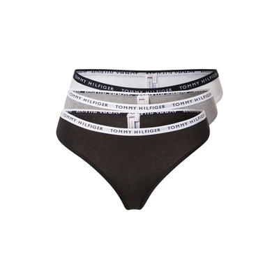 Afbeelding van Tommy Hilfiger string (set van 3) grijs/wit/zwart