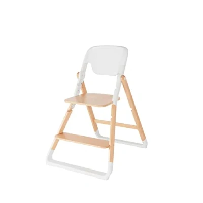 Afbeelding van Ergobaby Evolve Peuterstoel hoge stoel basis Ergonomische voor peuters Groeien vanaf ca. 36 maanden, in hoogte verstelbare kinderstoel Trapstoel houten design, Natural Wood
