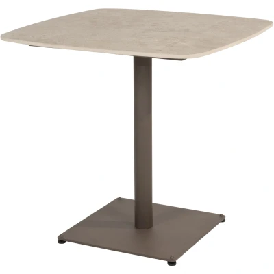 Afbeelding van 4 Seasons Outdoor Vermont eettafel met keramisch tafelblad 75 x cm Terre