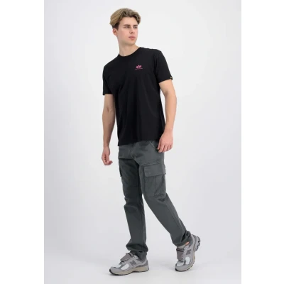 Afbeelding van Alpha Industries Small LOGO Tshirt print, Heren, Maat: Medium, Black magenta