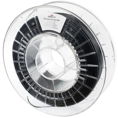 Afbeelding van Spectrum S Flex (TPU, 1.75 mm, 500 g, Zwart), 3D print filamenten, Zwart