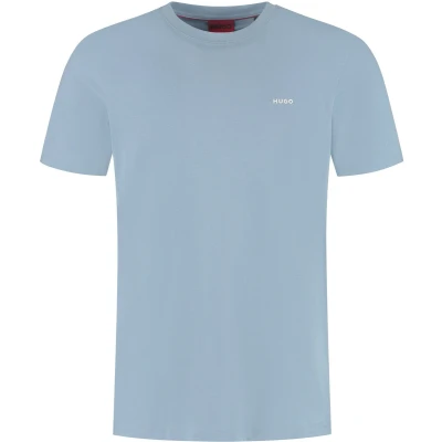 Afbeelding van HUGO DERO Tshirt basic, Heren, Maat: XXL, Open blue