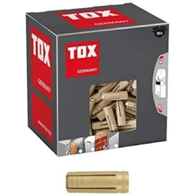 Afbeelding van TOX Messing spreidpluggen Metrix M6 x 22 mm, 25 stuks, 026100131