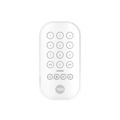 Afbeelding van Yale Keypad AL KP 1A V1 Wit Bedien 4 Beveiligingszones met Paniekknop PIN Beveiliging Verlicht Toetsenbord Horizon+ Technologie 1km bereik Compatibel Slim Alarmsysteem