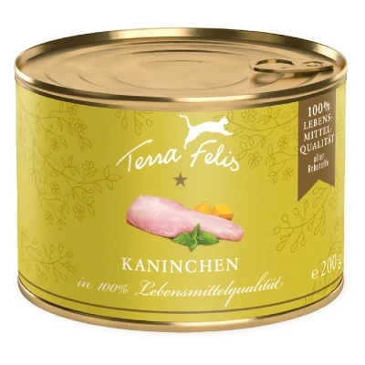 Afbeelding van Terra Felis Complete 12 x 200 g Kattenvoer Konijn